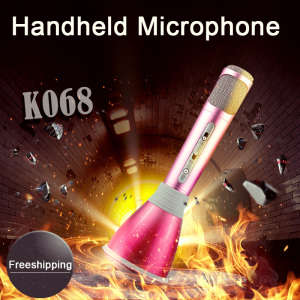 K068 Best Selling Bluetooth Wireless Portable Mini Microphone Karaoke KTV