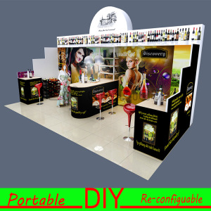 Custom Portable Modular Reusable Trade Show Display Booth Design