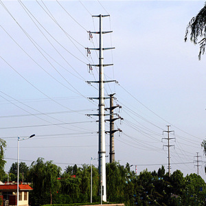 110 Kv Monopole Tower Power Transmission